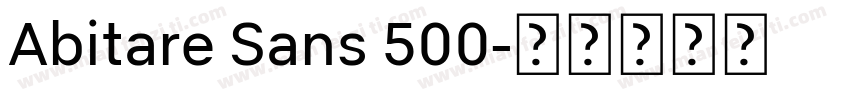 Abitare Sans 500字体转换